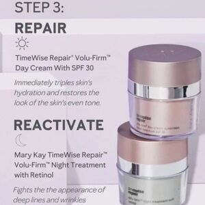 Mary Kay TimeWise Repair Volu-Firm Day Cream with SPF 30 and Night Cream retinol